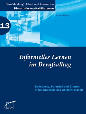 cover image of Informelles Lernen im Berufsalltag